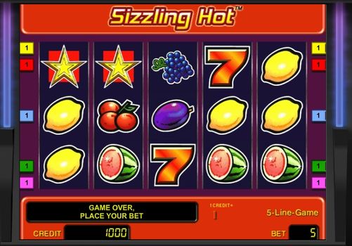 Играть в автоматы Sizzling Hot с быстрым выводом денег