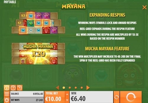 Описание респинов в игре Mayana 